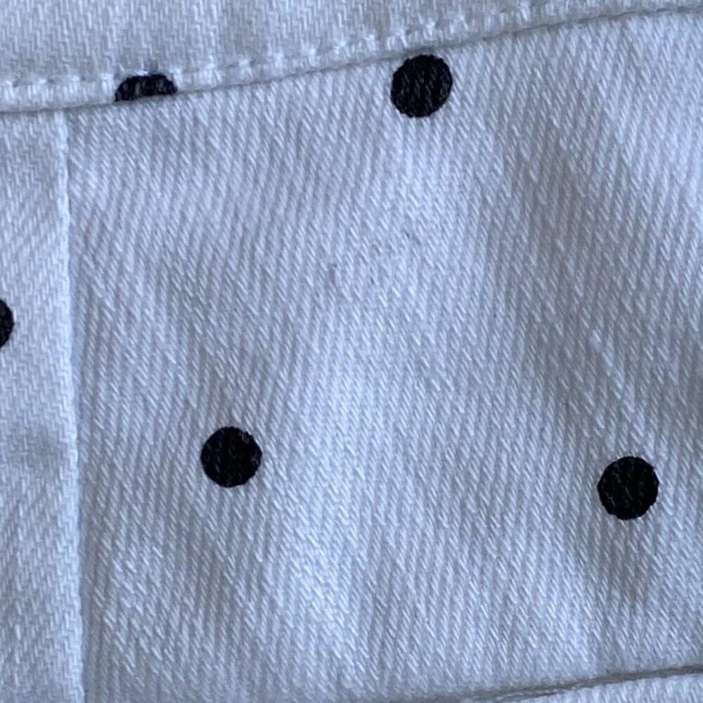 NWT Tyler Boe White Black Polka Dot Cotton Stretch Shorts sz 4 - Picture 8 of 8